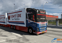 沃尔沃 FH16 Flower Line涂装卡车+挂车模组包