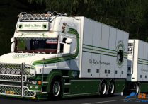 斯堪尼亚 T500 V8 Patrick箱式全挂货车