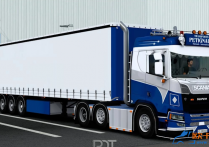 斯堪尼亚 R580 Petignaud涂装卡车+挂车模组包 [1.51-1.53]