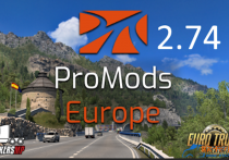 扩展地图：Promods 2.74 （欧洲+中东+大草原） [1.54]