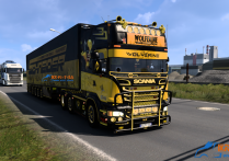 斯堪尼亚 R520 V8K Wolverine改装卡车+挂车 模组包 [1.57]