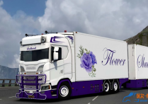 斯堪尼亚 S500 Flower Shuttle涂装卡车+挂车 模组包