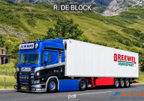【付费泄漏】斯堪尼亚 R520 R. De Block改装卡车+挂车 模组包 [1.60]