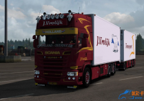 斯堪尼亚 R580 J.Vrolijk改装卡车+挂车 模组包