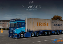 【付费泄漏】斯堪尼亚 R650 P.Visser改装卡车+挂车 模组包 [1.58]