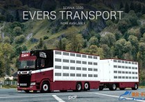 斯堪尼亚 S500 Evers Transport涂装卡车+挂车 模组包 [1.61]