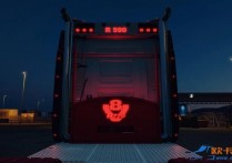 改装模组：斯堪尼亚 PGRS系列后挡板发光V8标志+扰流板车顶灯条