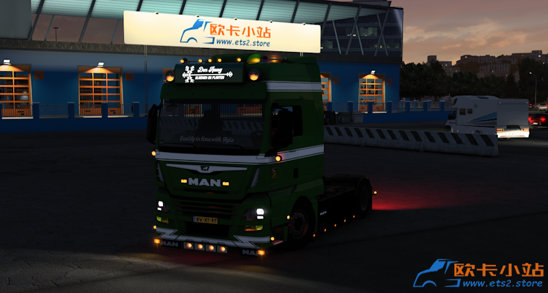 曼恩 TGX E6 Den Haag Transporte 改装卡车-夜间车灯.png