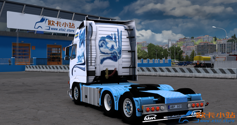 沃尔沃 FH3 Kattilavaaras Akeri 改装卡车-车尾.png