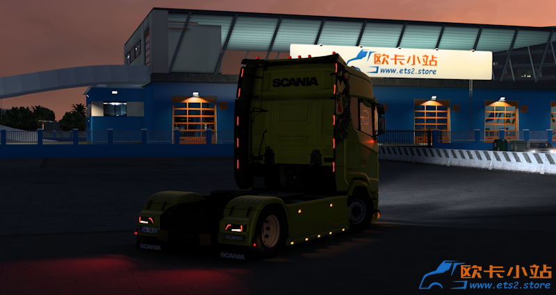 斯堪尼亚 S540 Pikachu 皮卡丘涂装卡车-车尾灯.png