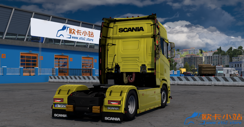 斯堪尼亚 S540 Pikachu 皮卡丘涂装卡车-车尾.png
